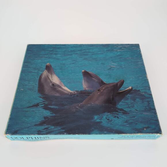 Vintage Dolphins 550 Interlocking Pieces Jigsaw Puzzle - Good Used Condition - Picture 3 of 10